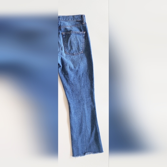 NOEND Denim Womens Size 26 Kick Flare Distressed Hem Jeans Medium Wash - Picture 6 of 9